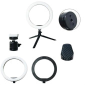 8inç 20cm Youtube Instagram Tiktok Selfie  Stüdyo Video Fotoğraf Ring Light  Tripod Led Halka Işık - 1