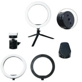 10inç 26cm Youtube Instagram Tiktok Selfie  Stüdyo Video Fotoğraf Ring Light  Tripod Led Halka Işık - 1