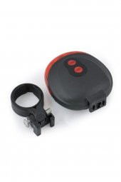 Çok Fonksiyonlu Pilli Bisiklet Led Lazer Işığı Arka Stop Lambası - 1