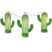 Pilli Yeşil Kaktüs Led Işık Zinciri Dekoratif Süs Aydınlatması - 2