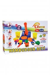 Eğitici Eğlenceli Hamburger Ustası 16 Parça Oyun Hamuru Seti - 1