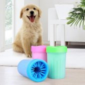 Silikon Jel Fırçalı Kedi Köpek Pati Ayak Temizleme Kovası Büyük - 1