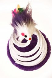 Tahta Tabanlı Peluşlu Hareketli Yaylı Eğlenceli Kedi Oyuncağı - 2