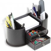 Çekmeceli Deri Masaüstü Organizer - 1