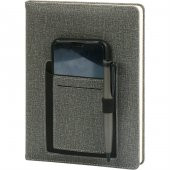 Termo Deri Kapaklı Füme Defter ( 13 x 21 cm ) - 1