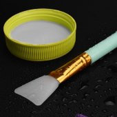 2li Silikon Temizlemesi Kolay Kullanılabilen Yüz Cilt Bakımı Maske Ve Krem Spatulası Fırçası - 2