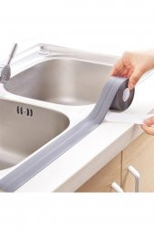 Gri Su Sızdırmaz Banyo Mutfak Lavabo Küvet İzolasyon Şerit Bant - 1