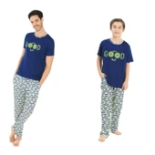 YENİ İNCİ 4 ÇİFT ANNE KIZ BABA OĞUL AİLE PİJAMA TAKIM thumbnail 3