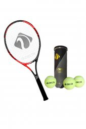 Delta Flame 27 İnç Tek Parça L2 Grip Kort Tenis Raketi + Çantası + 3 Adet Tenis Maç Topu Seti - 1