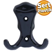 Martı Duvar Vestiyer Portmanto Askısı Dolap Elbise Askılığı Siyah Plastik Askı Askılık - 1