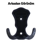 Martı Duvar Vestiyer Portmanto Askısı Dolap Elbise Askılığı Siyah Plastik Askı Askılık - 4