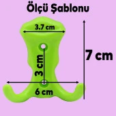 Martı Duvar Vestiyer Portmanto Askısı Dolap Elbise Askılığı Yeşil Plastik Askı Askılık thumbnail 2