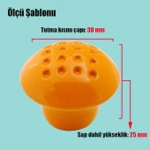 Mobilya Kulp Çekmece Dolap Kapak Kulpu Kulbu Turuncu Metal Kulp thumbnail 2