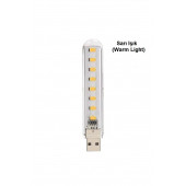 8 Led Günışığı Taşınabilir Mini Usb Led Lamba A81 - 1