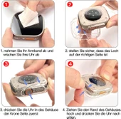 Gpack Apple Watch Ultra 49mm Kordon Önü Kapalı Renkli Silikon - 3
