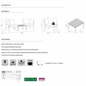 Limni Home Mini Multilounge Bahçe Balkon mobilyasi, Şezlong ( SİYAH ) - 6