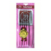 Sürbisa 61007 Pembe Sürmene 6'lı Meyve Bıçağı - 1