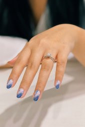 Ebruli Desen Tırnak Dövmesi, Tırnak Tattoo, Nail Art, Tırnak Sticker thumbnail 1