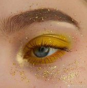 Gold Göz Simi, Yüz ve Vücut Parıltısı, Party Glitter Makyaj Simi 5 ML - 2