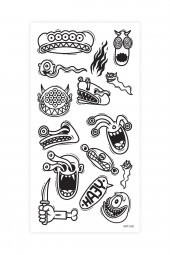 Canavar Geçici Dövme,Geçici Tattoo ,Vücut Dövme,Kol Bilek Dövme,Boyun Dövme,Sırt Dövme - 2