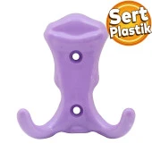 Martı Duvar Vestiyer Portmanto Askısı Dolap Elbise Askılığı Lila Renk Plastik Askı Askılık - 1