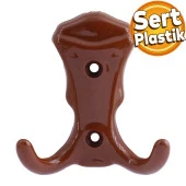 Martı Duvar Vestiyer Portmanto Askısı Dolap Elbise Askılığı Kahverengi Renk Plastik Askı Askılık - 1