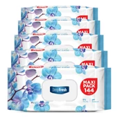 Deep Fresh Maxi Pack Islak Mendil Orkide 5 x 144 Yaprak - 7