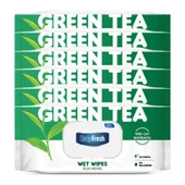 Deep Fresh Doğal Özler Yeşil Çay Islak Mendil 6 x 120 Yaprak - 7