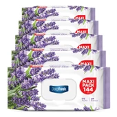 Deep Fresh Maxi Pack Islak Mendil Lavanta 5 x 144 Yaprak thumbnail 7