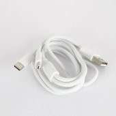 Tecno Samsung Galaxy A73 5G Çift UsbA & Type-C ve Micro Çıkışlı Kablolu Hızlı Şarj Aleti thumbnail 4