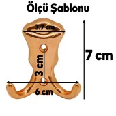Martı Duvar Vestiyer Portmanto Askısı Dolap Elbise Askılığı Bakır Renk Plastik Askı Askılık - 2