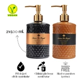 Savon De Royal Luxury Vegan Sıvı Sabun Black ve Eden's Pearl 500 ml x 2 Adet thumbnail 5