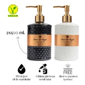 Savon De Royal Luxury Vegan Sıvı Sabun Black ve White Pearl 500 ml x 2 Adet - 5