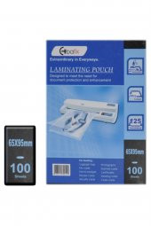 66636 Laminasyon Filmi 6.5 Cm X 9.5 Cm 125 Micron 100 Lü (1 Paket 100 Adet) - 1