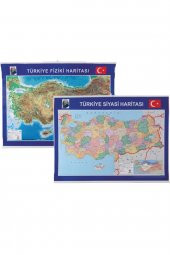 Harita Türkiye Siyasi Fiziki Çıtalı 70x100 999 - 1