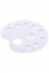 Rp 109 20 Cm. Godeli Oval Resim Paleti Beyaz - 1