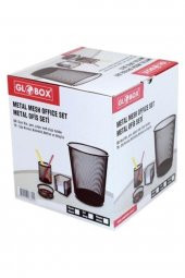 Metal Ofis Seti 4lü Çöp Kutulu Glb001 fx - 3