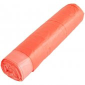 Florex 60 Litre Büzgülü Çilek Kokulu Çöp Torbası Poşeti / 65 x 70 Cm. - 10x10 Rulo / Paket - 4