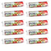 Florex 60 Litre Büzgülü Çilek Kokulu Çöp Torbası Poşeti / 65 x 70 Cm. - 10x10 Rulo / Paket thumbnail 1