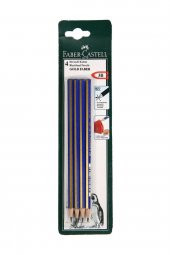 Faber-Castell Dereceli Kurşun Kalem Gold 3B Kartelali 4 Lü 5504112503 - 1