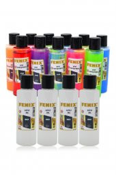 16 Parça Slime Yapım Seti - 12 Adet Slime Slaym Jeli + 4 Adet Sıvı Boraks - 1
