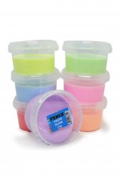 Yuvarlak Kutuda 6 Renk Hazır Slime - Hazır Slaym - 6x170gr Toplam 1020gr - 1