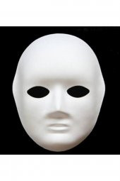Boyanabilir Karton Lastikli Maske - 2