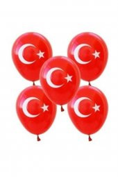 Plttoptan Türk Bayraklı 9a Balon 100lü - 1