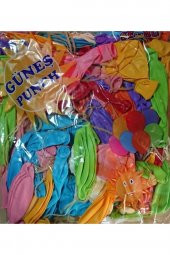 Se-bu Güneş Panch Balon - Ipli Balon 100 Adet - 1