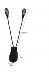 Booklight Kıskaçlı Kitap Okuma Ders Çalışma Led Mandalli Pilli - 2