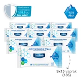 Deep Fresh Alkollü Antiviral Islak Cep Mendili 9 x 15 Yaprak - 3