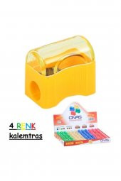 Öğrenci Kalemtraşı Kapaklı 4 Adet - 1