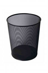 Kraf Metal File Çöp Kutusu Siyah Renkli 540g fx - 1