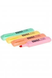 Fosforlu Kalem Pastel Renkler 4 Renk - 1